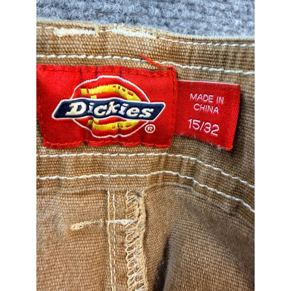 Dickies Cargo Pants 15/32 Mens 34x31 Brown Canvas Workwear Tactical Streetwear